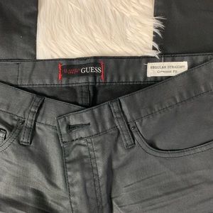 Guess Leather like men jeans straight leg